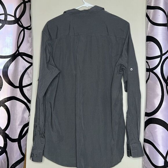 Calvin Klein button-down long sleeve top size large - Picture 5 of 6